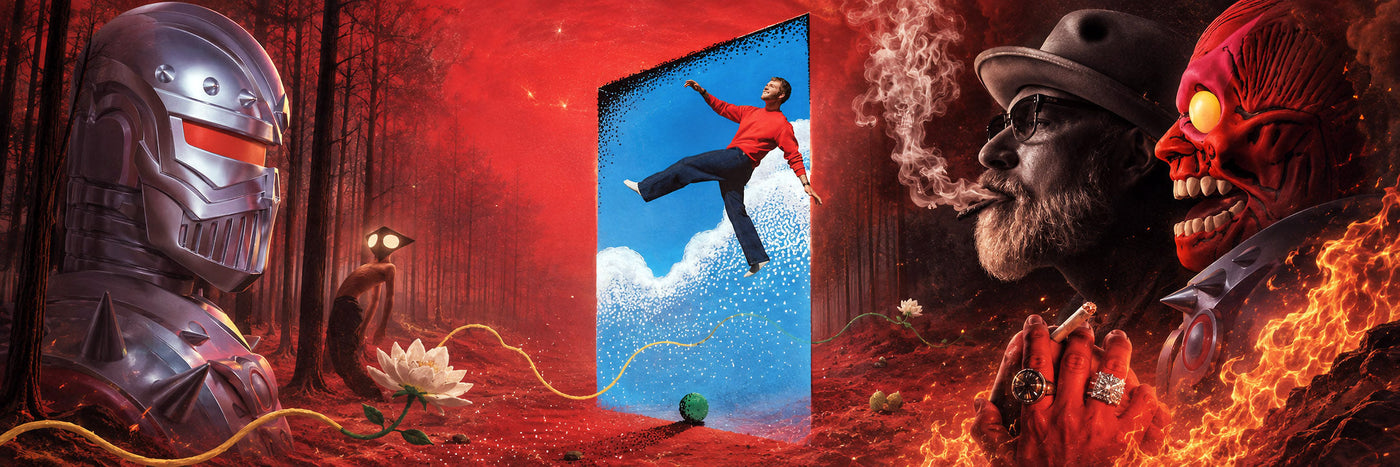 Surreal Toucan Records vinyl release banner for blog post August 28, 2026 featuring vinyl record releases from Alabama Shakes, Alex Warren, Czarface, Everlast, Geese and Post Malone.