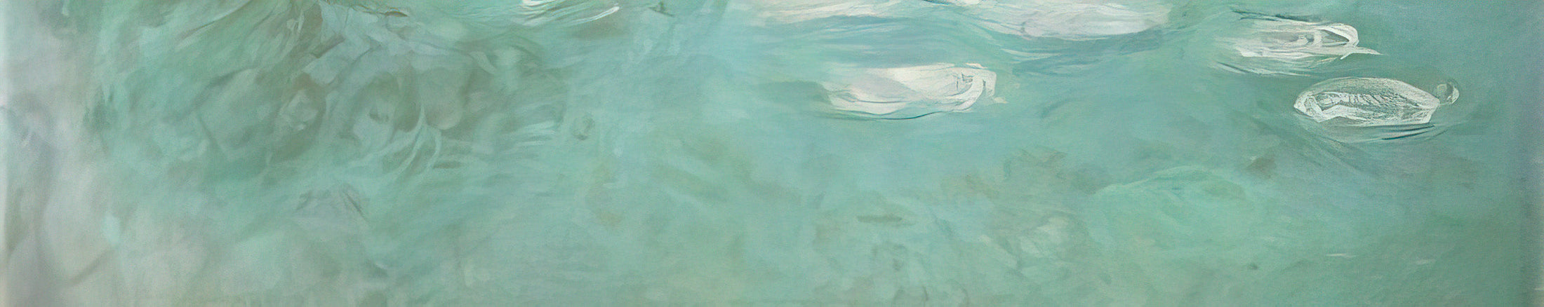 Vinyl Color Options collection banner with soft blue and green water tones at ToucanRecords.com
