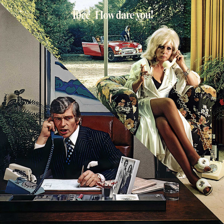 10cc - How Dare You! album cover, art rock and pop rock 1976 reissue, UK vinyl pressing