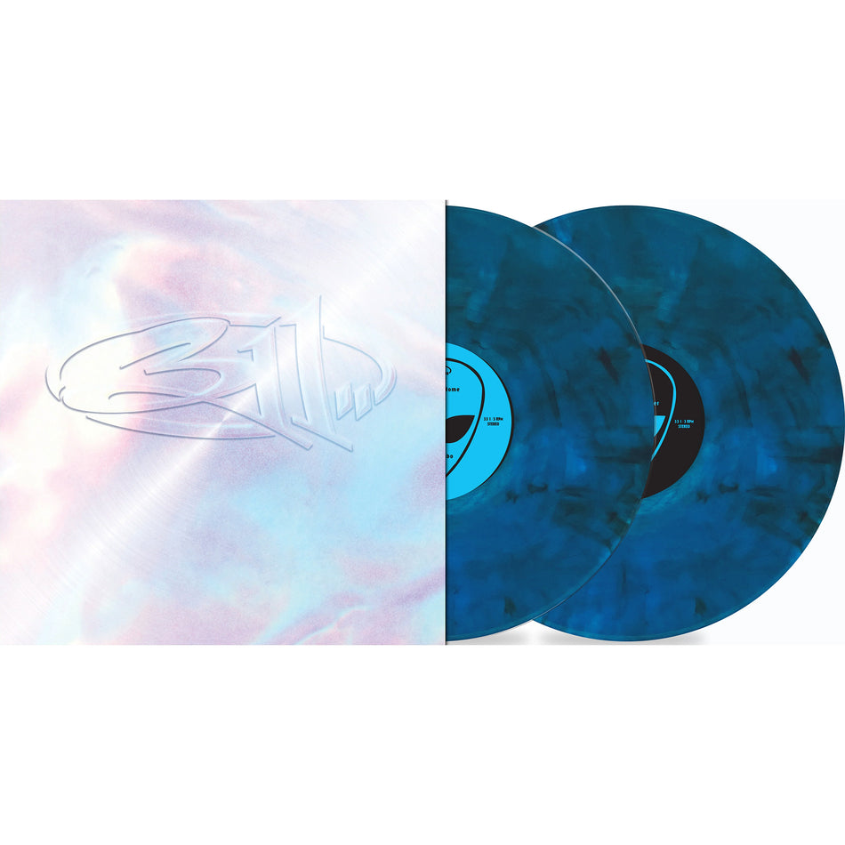 311 - 311 packshot, blue smoke colored vinyl pressing, 90s alternative funk rock collection, 30th Anniversary edition with bonus tracks