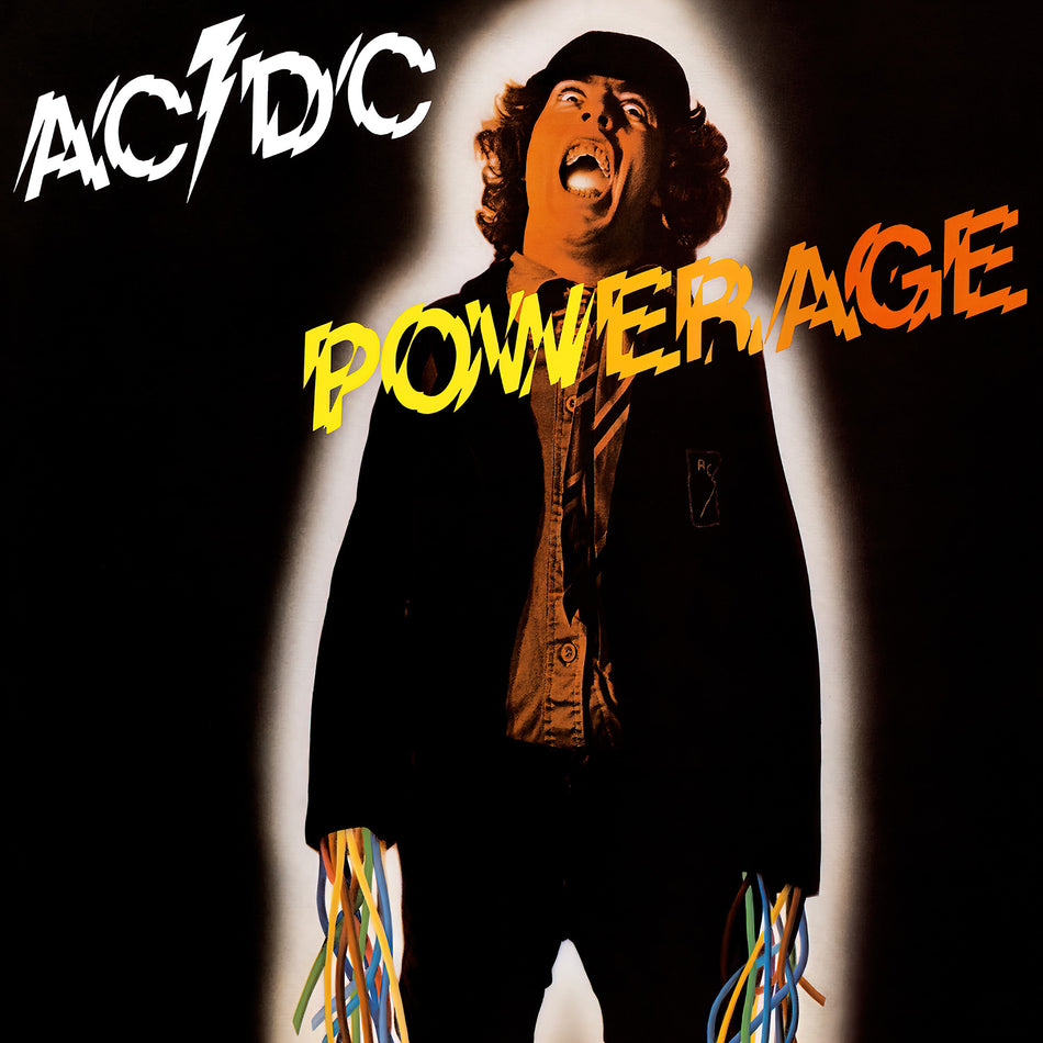 AC/DC - Powerage album cover, 180g heavyweight black vinyl LP, hard rock classic – showcased at ToucanRecords.com