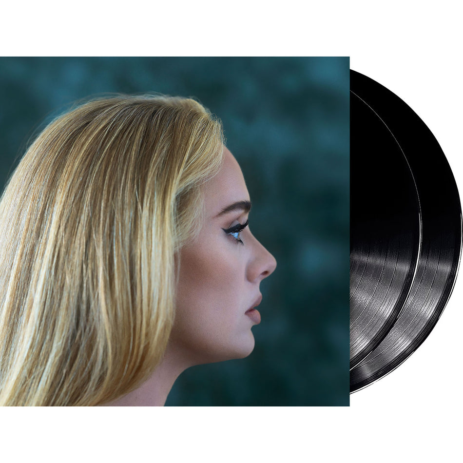 Adele - 30 vinyl packshot, heavyweight black vinyl set; a soulful cinematic pop album
