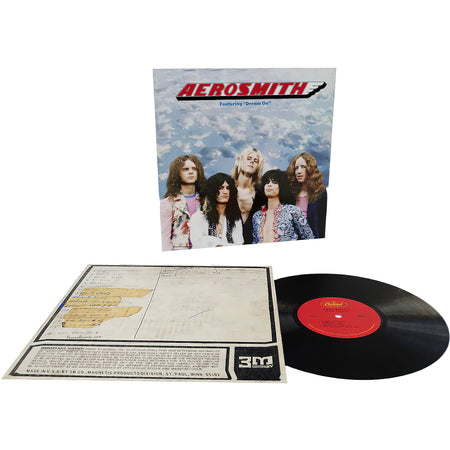 Aerosmith Legendary Edition vinyl LP packshot for the 180g black vinyl remastered pressing with booklet.