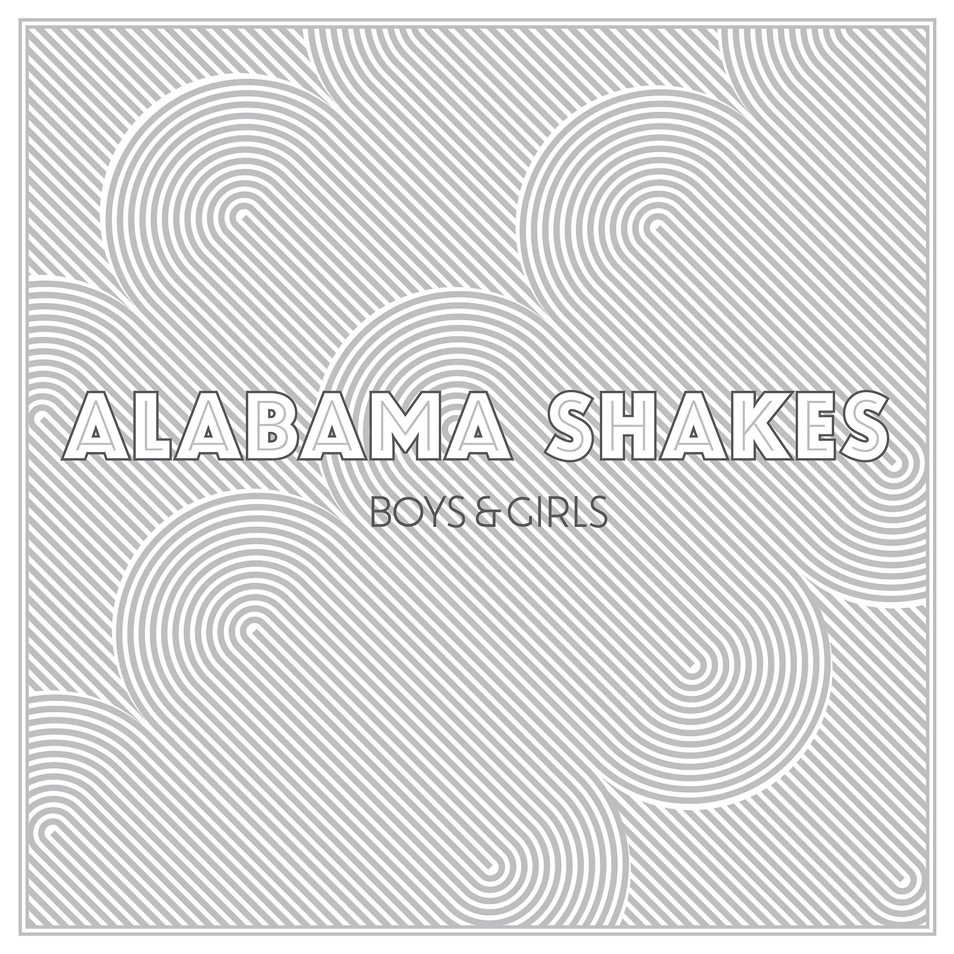 Alabama Shakes Boys & Girls album cover, black vinyl LP with original black and white artwork, Grammy-nominated debut