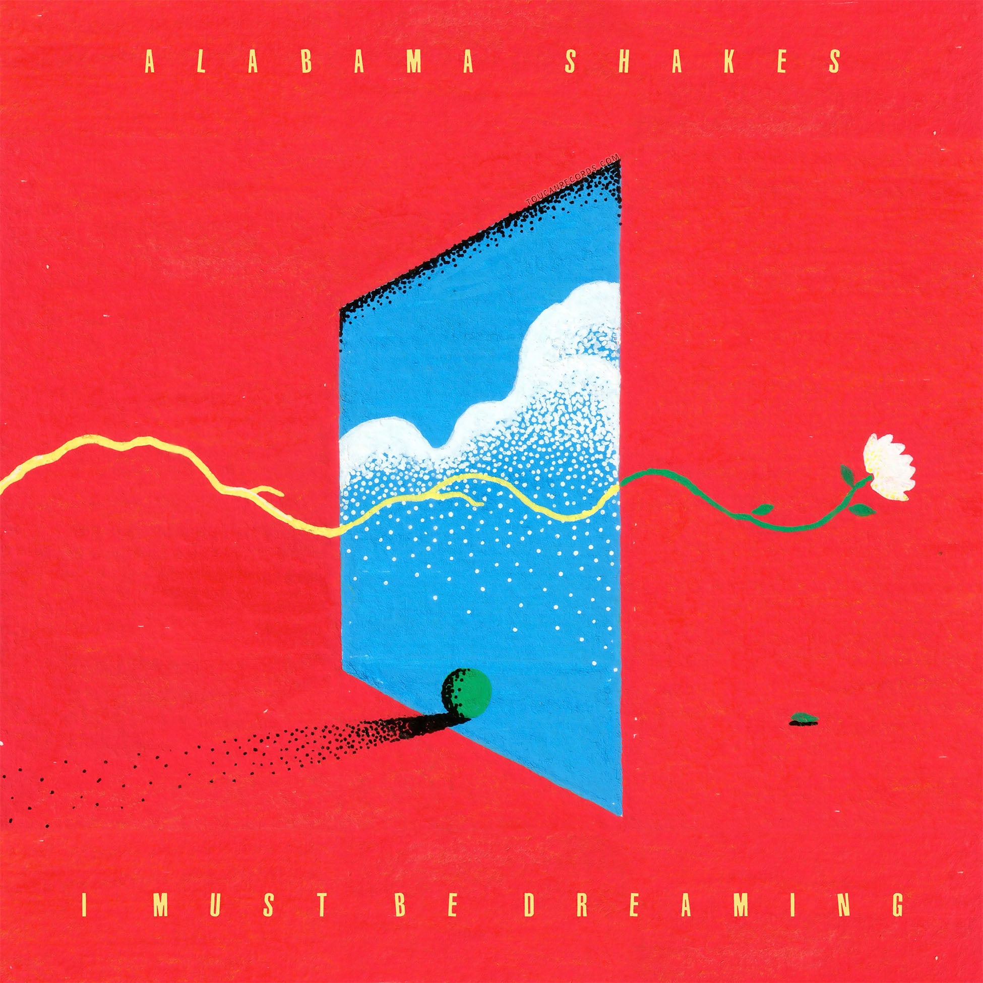 Alabama Shakes I Must Be Dreaming album cover for the Indie Exclusive Daydream Yellow vinyl LP with poster at ToucanRecords.com