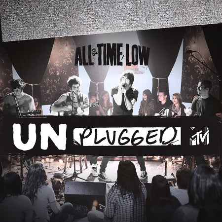 All Time Low - MTV Unplugged EP album cover, purple and black swirl vinyl, indie exclusive, acoustic pop punk / emo-pop