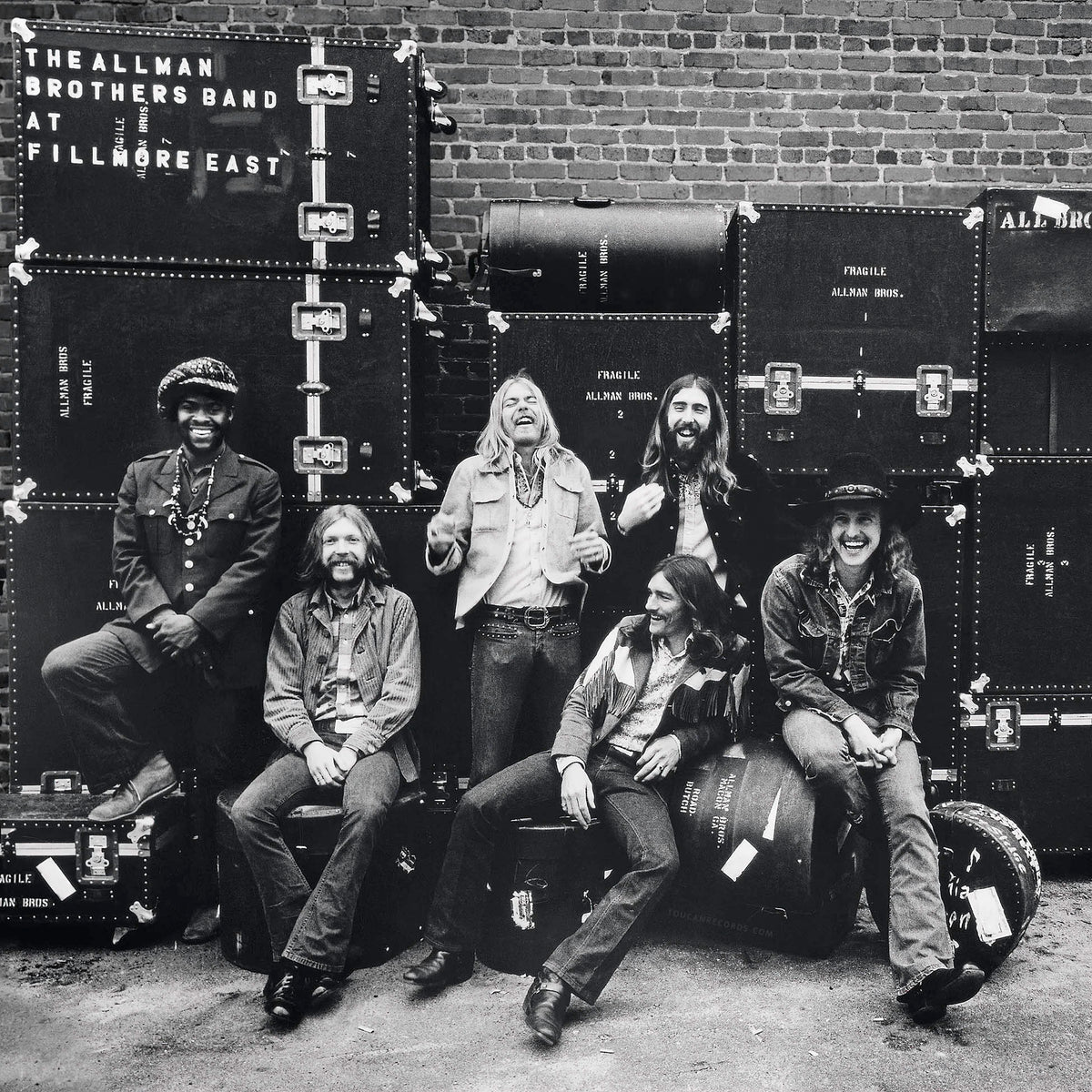 The Allman Brothers Band At Fillmore East album cover art for the 2LP 180g vinyl LP at ToucanRecords.com