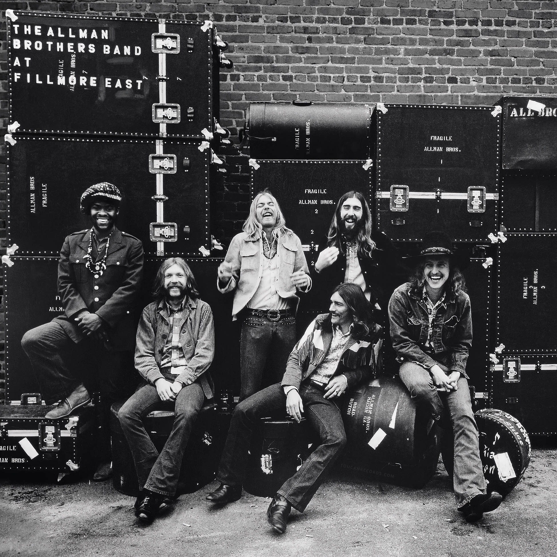The Allman Brothers Band At Fillmore East album cover art for the 2LP 180g vinyl LP at ToucanRecords.com