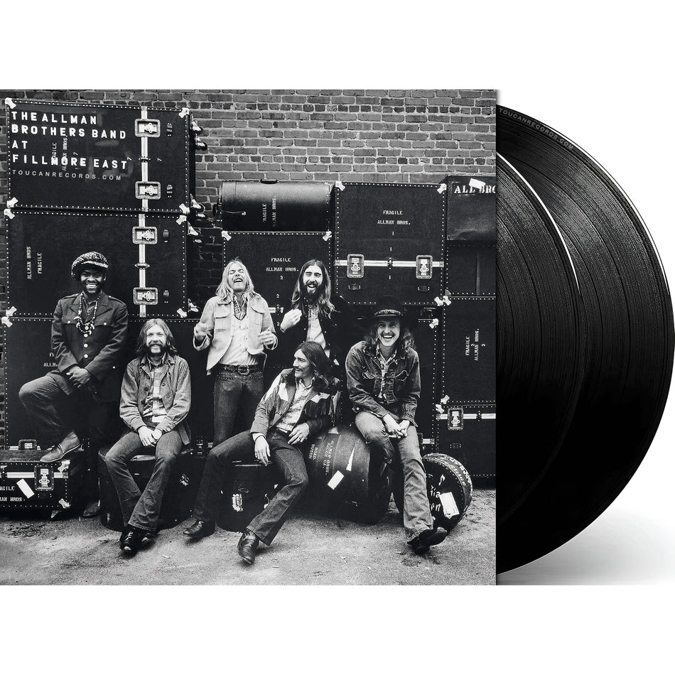 The Allman Brothers Band At Fillmore East packshot for the 2LP vinyl LP featuring "Statesboro Blues" live in-concert. Available at ToucanRecords.com