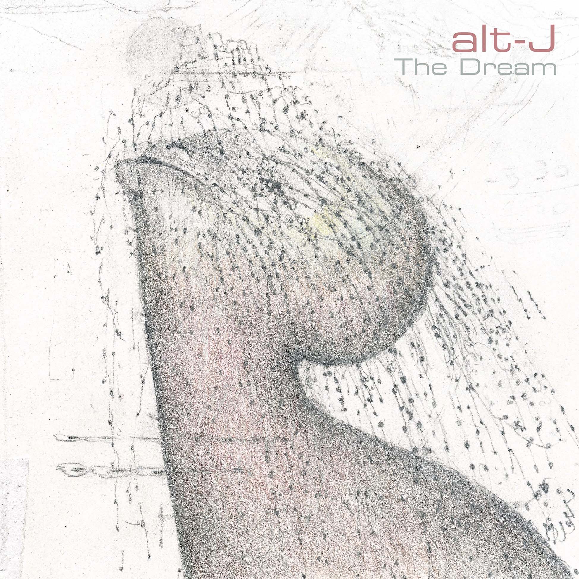 Alt-J - The Dream album cover, milky clear colored vinyl LP, Indie Exclusive pressing with artwork enhancements