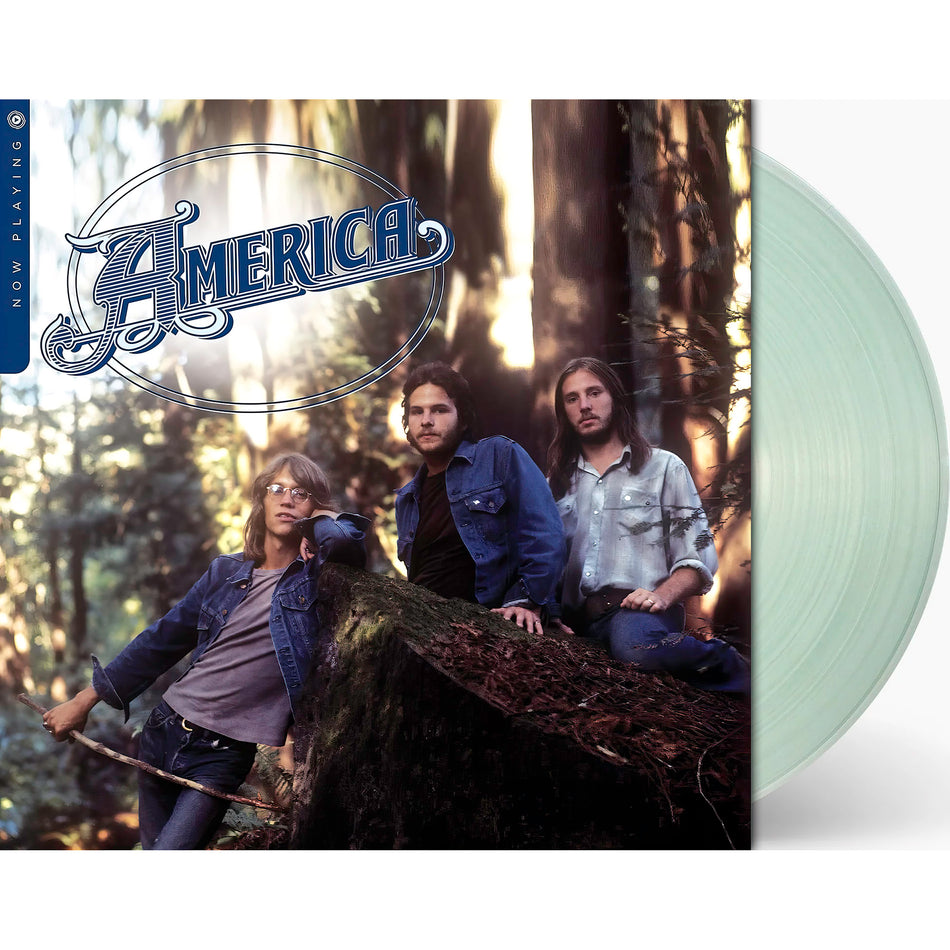 America - Now Playing packshot, colored vinyl pressing, classic soft rock – find it here at ToucanRecords.com