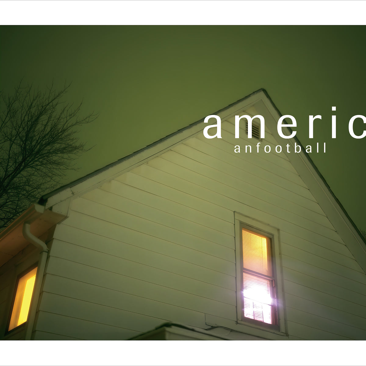 American Football - American Football album cover, blue smoke vinyl pressing, 1999 Midwest emo debut