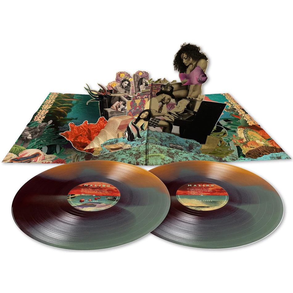 Anderson .Paak Malibu packshot 10th anniversary 2LP sea floor colored vinyl with pop-up gatefold at ToucanRecords.com