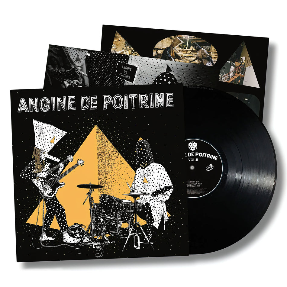 Angine De Poitrine Vol. II packshot black vinyl LP psychedelic math rock release available at ToucanRecords.com