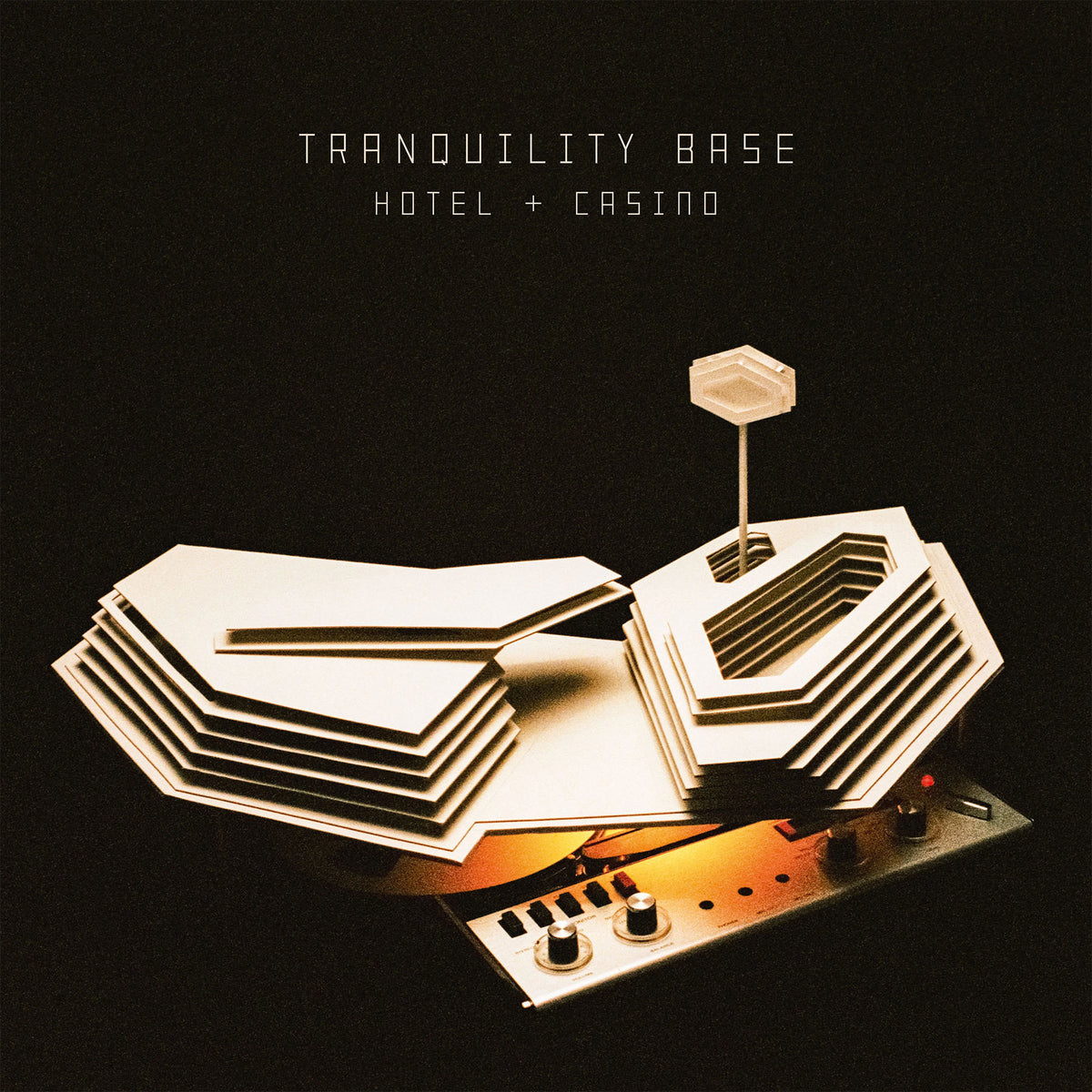 Arctic Monkeys - Tranquility Base Hotel + Casino album cover, black vinyl LP, 2018 art rock release