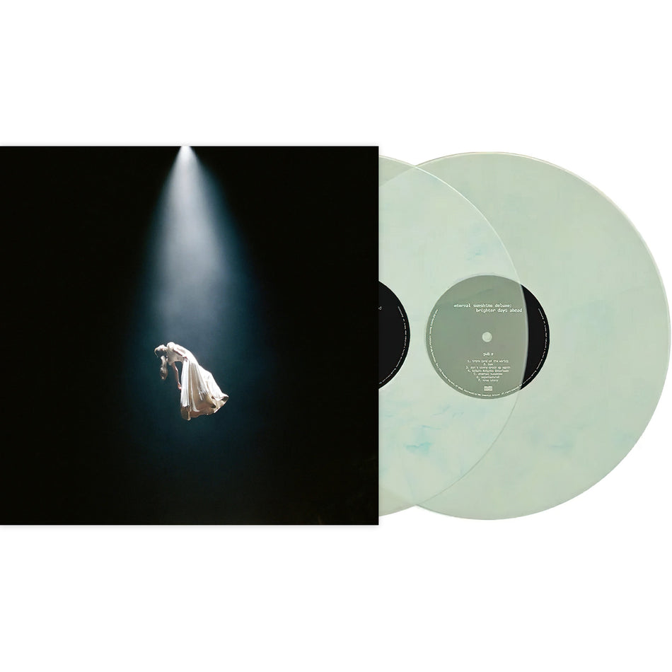 Ariana Grande, Eternal Sunshine, Deluxe, Brighter Days Ahead, Bonus Tracks, Packshot, 24 Page, Booklet, Translucent Marble, Colored Vinyl, Green, Light Green, Gatefold, US Edition, Album Cover, Cover, Cover Art,