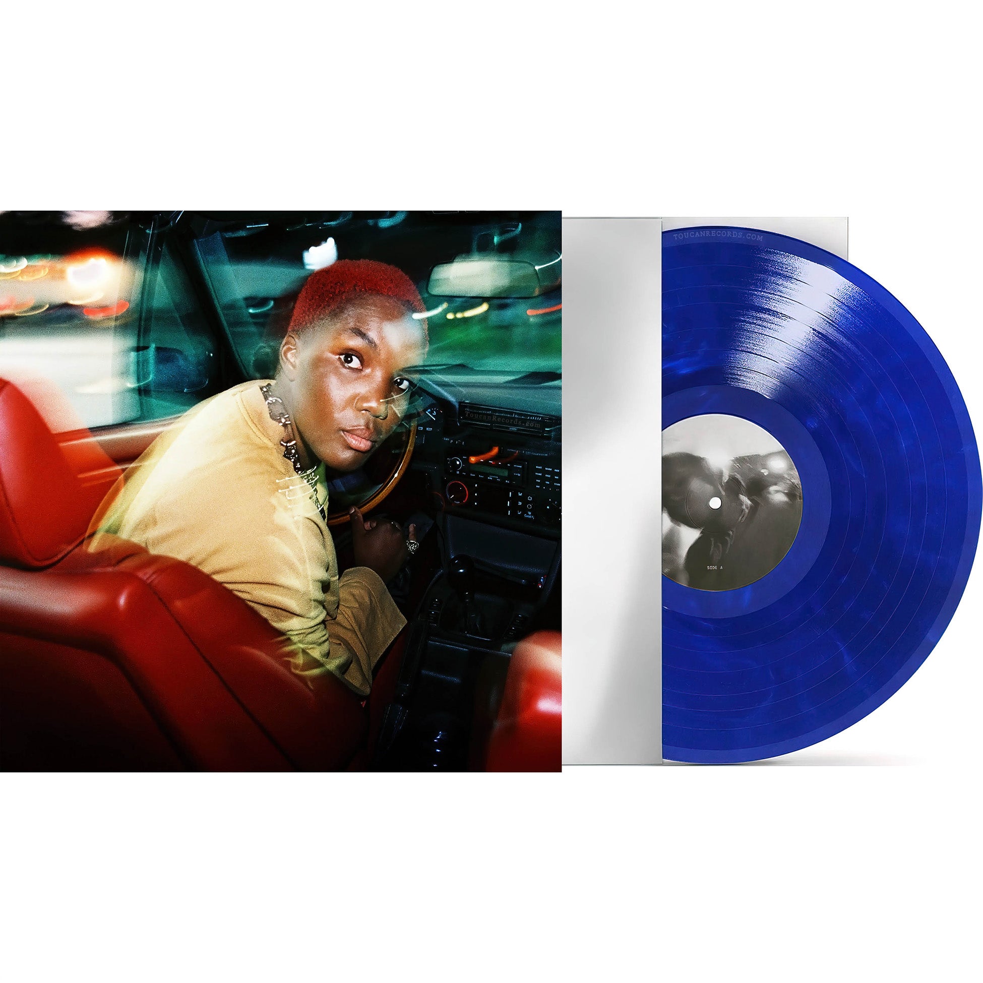 Arlo Parks Ambiguous Desire packshot blue marble vinyl LP indie exclusive gatefold edition with poster and insert at ToucanRecords.com