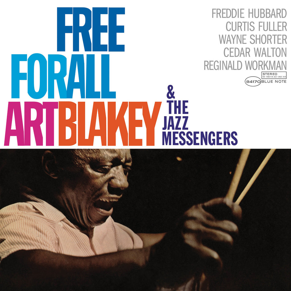 Art Blakey Free For All album cover art 180g vinyl Blue Note Kevin Gray mastering