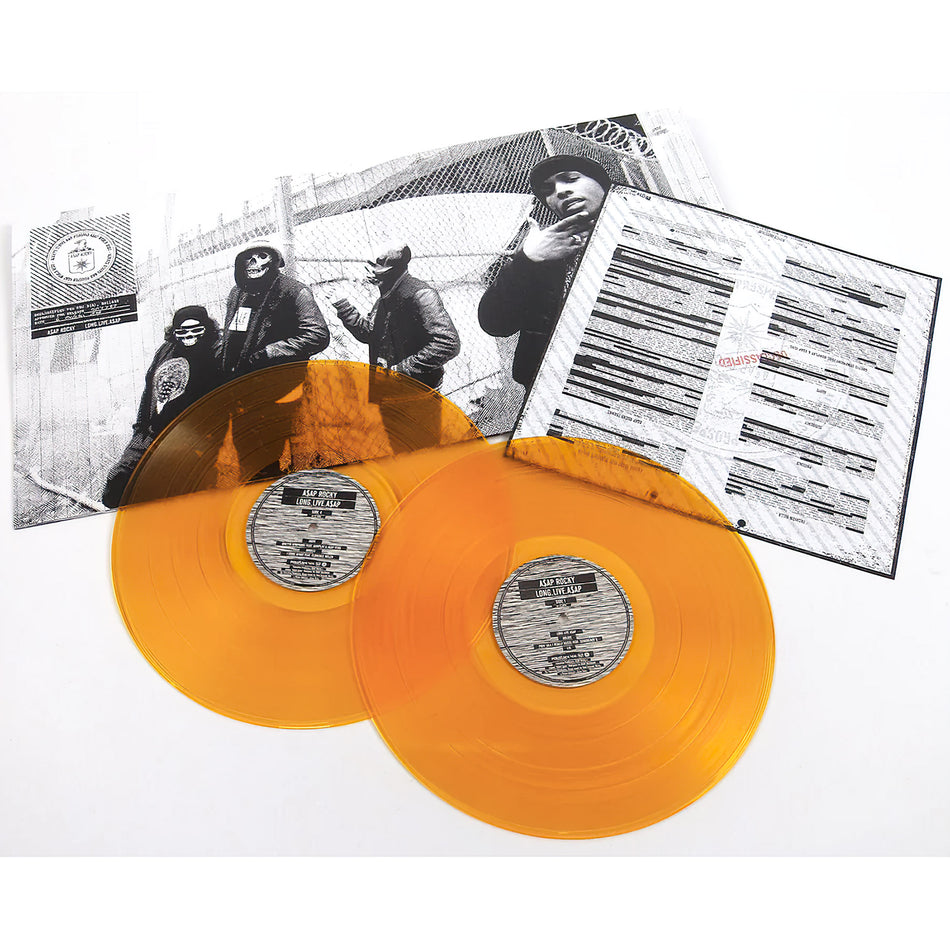 ASAP Rocky Long.Live.ASAP yellow-orange vinyl pressing, cloud rap double LP, deluxe hip-hop collection