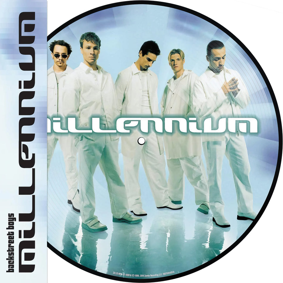 backstreet boys, millennium, picture disc, collectible, front, front view, anniversary edition, 20th anniversary,