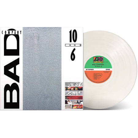 Bad Company - 10 From 6 packshot, Rocktober milky clear vinyl pressing, classic rock greatest hits – available now at ToucanRecords.com