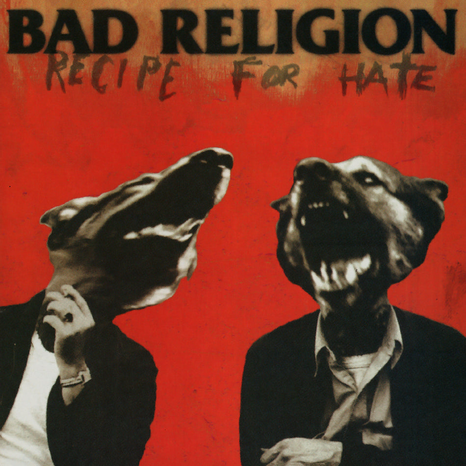 Bad Religion Recipe for Hate on Tigers Eye marbled vinyl; album cover, A melodic hardcore punk classic!