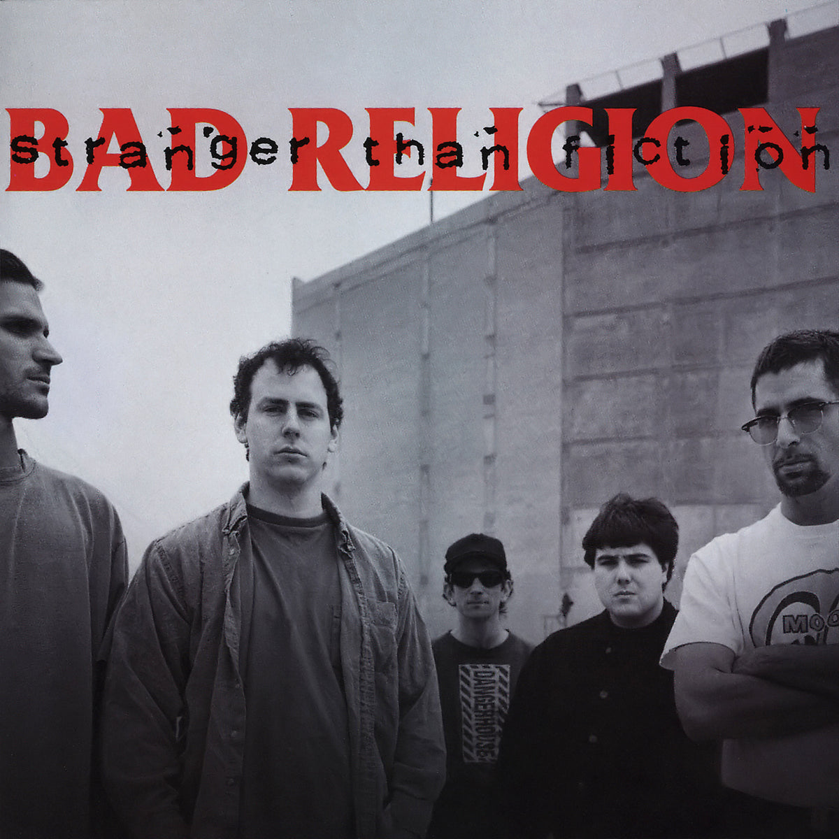 Bad Religion Stranger Than Fiction black vinyl album cover, classic 1994 punk rock release