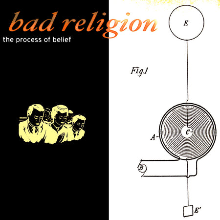 The Process of Belief by Bad Religion, melodic hardcore album cover, 2002 punk rock album, colored vinyl