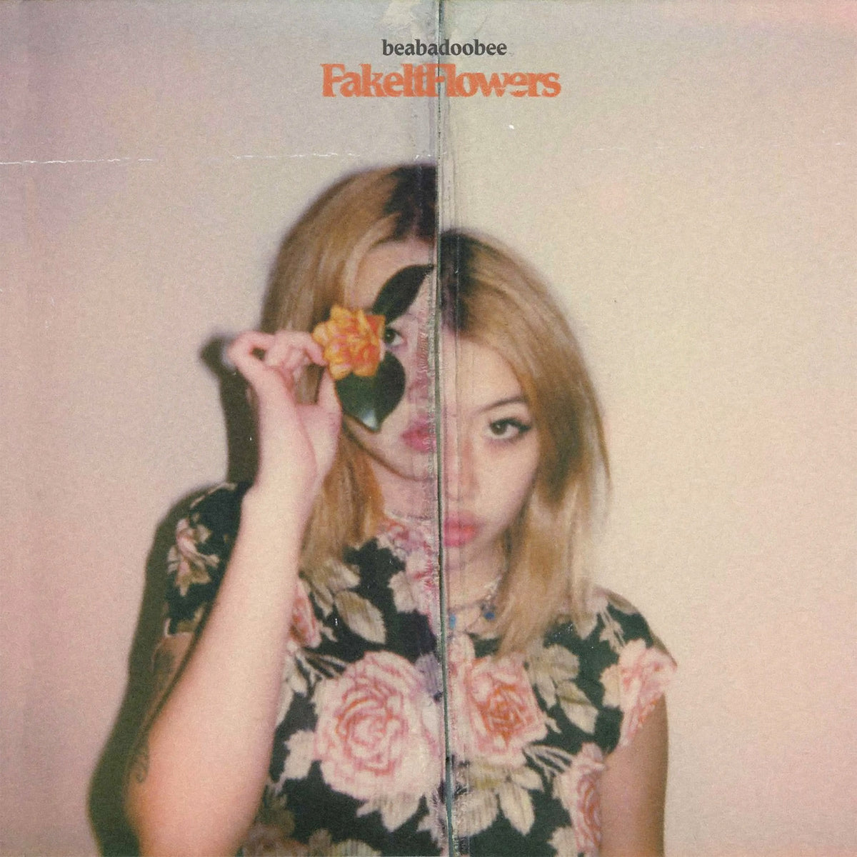 Beabadoobee - Fake It Flowers album cover, black vinyl LP, printed sleeve edition – featured at ToucanRecords.com