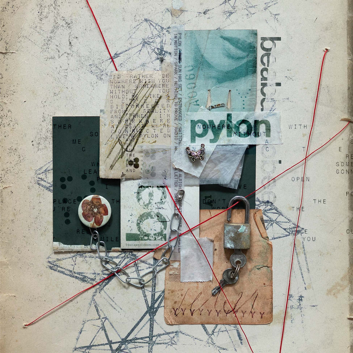Beabadoobee Pylon album cover for the indie exclusive limited edition oyster colored vinyl LP with foldout poster. Available at TouanRecords.com