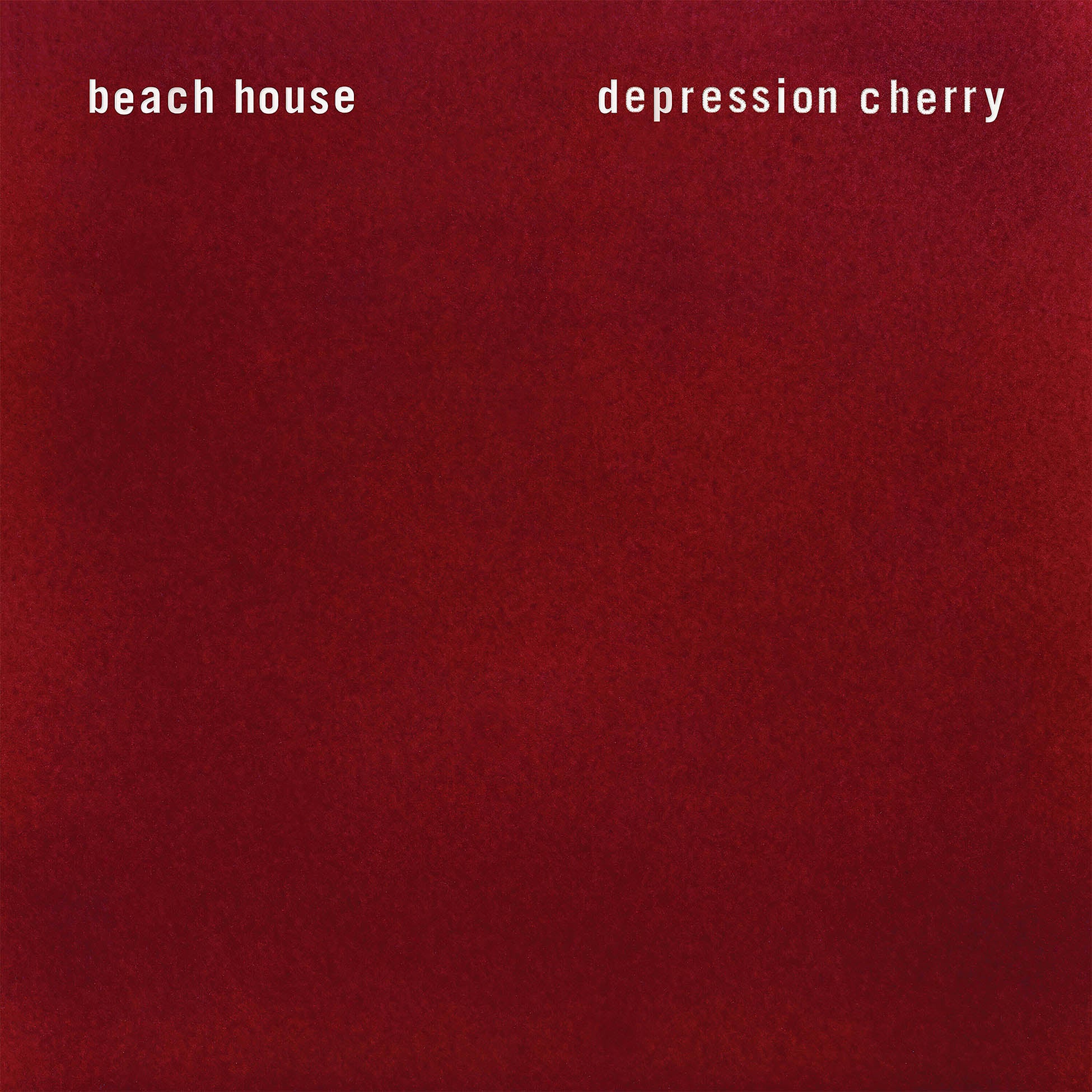 Beach House - Depression Cherry album cover, black vinyl LP, chrome-red foil jacket edition available at ToucanRecords.com