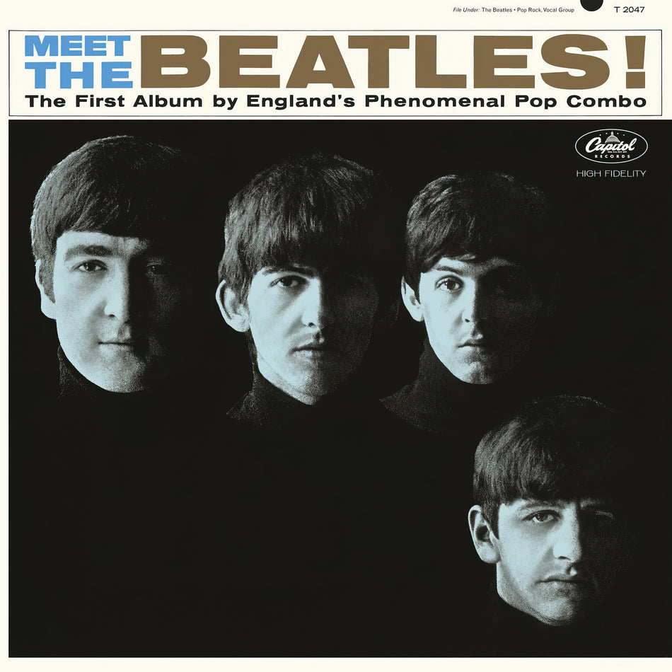 the beatles, meet the beatles, original 1964, mono, album art, cover at, album cover, cover, vinyl,