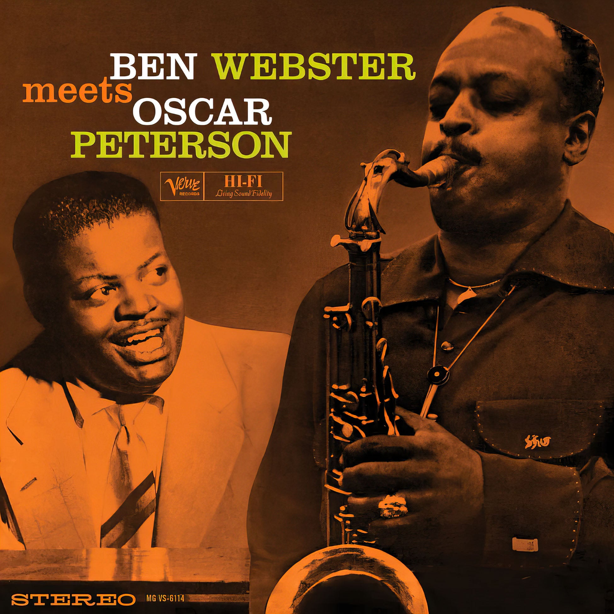 Ben Webster Meets Oscar Peterson album cover 180g audiophile vinyl LP - ToucanRecords.com