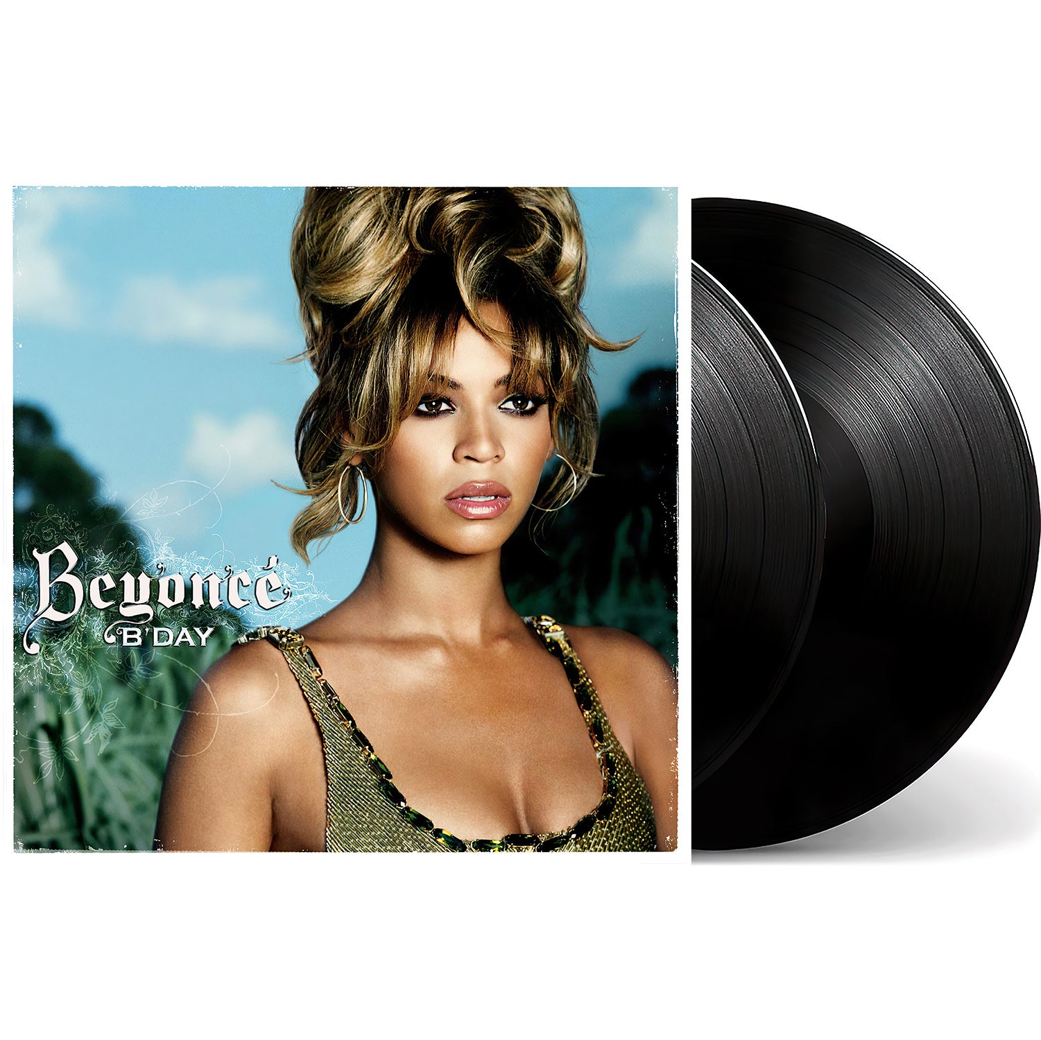 B'Day vinyl packshot, Beyoncé 180-gram double LP with Deja Vu and Get Me Bodied, 2006 R&B classic