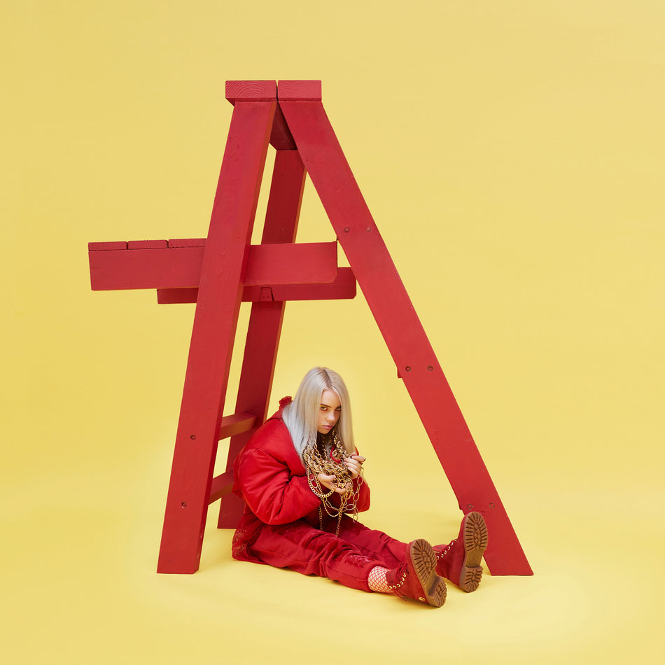 Don't Smile At Me EP cover art by Billie Eilish, 2017 bedroom pop debut, red ladder