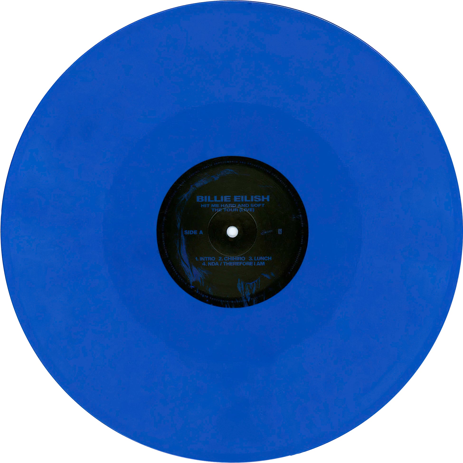Billie Eilish Hit Me Hard And Soft The Tour blue vinyl disc 1 available at ToucanRecords.com