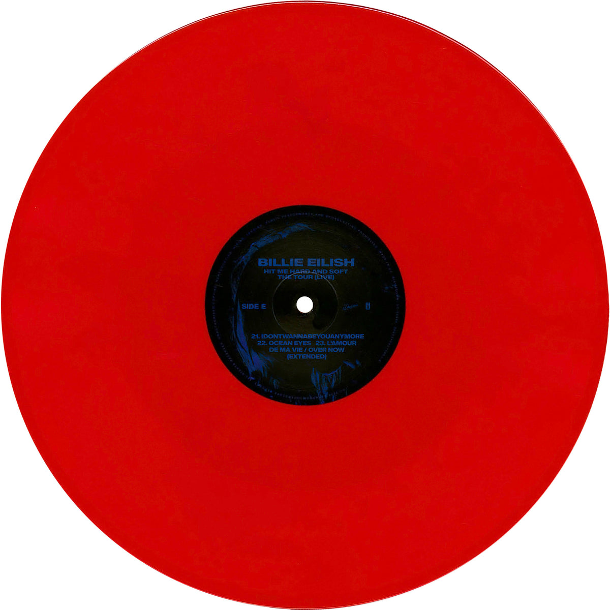 Billie Eilish Hit Me Hard And Soft The Tour red vinyl disc 3 available at ToucanRecords.com