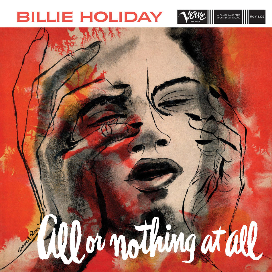 Billie Holiday - All or Nothing at All album cover, 180g audiophile vinyl LP, classic jazz reissue – available through ToucanRecords.com