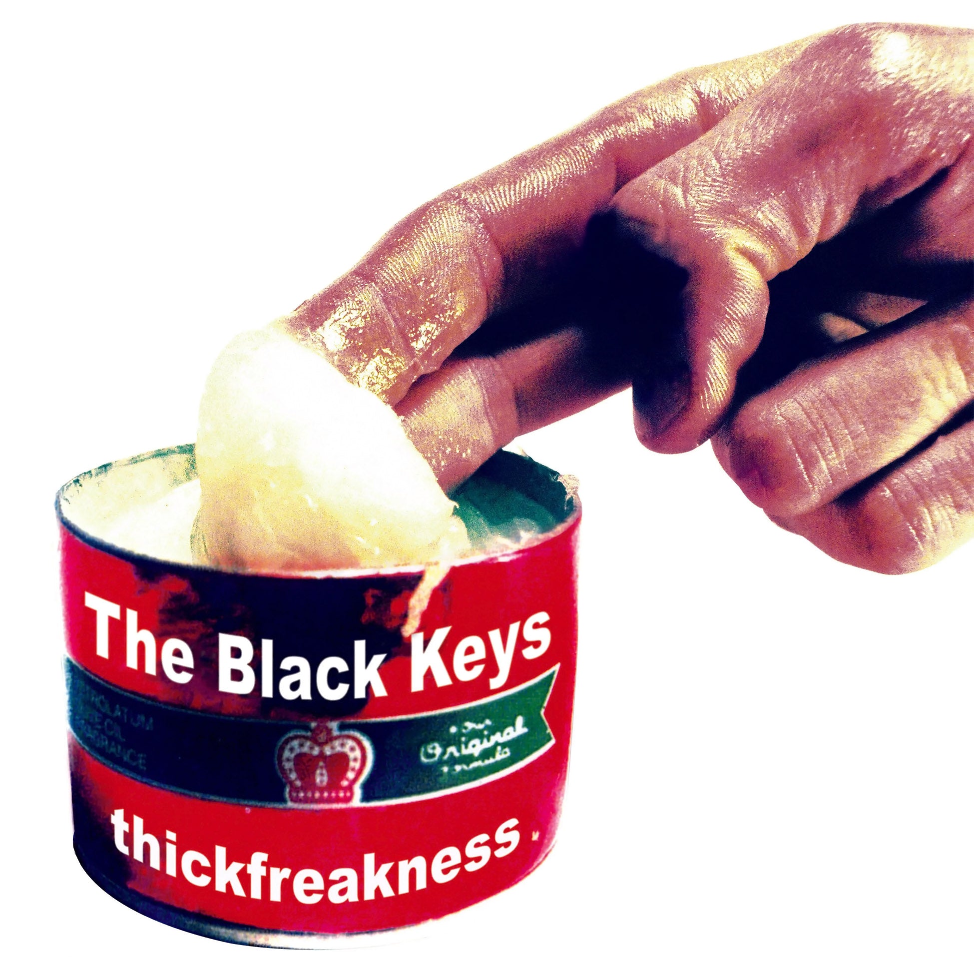 The Black Keys Thickfreakness vinyl LP album cover black vinyl blues rock and  garage rock release with a printed inner sleeve.