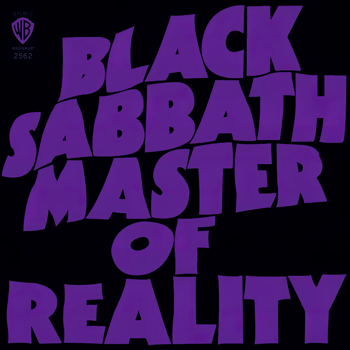 Black Sabbath - Master Of Reality album cover, 180g black vinyl, original artwork – available at ToucanRecords.com