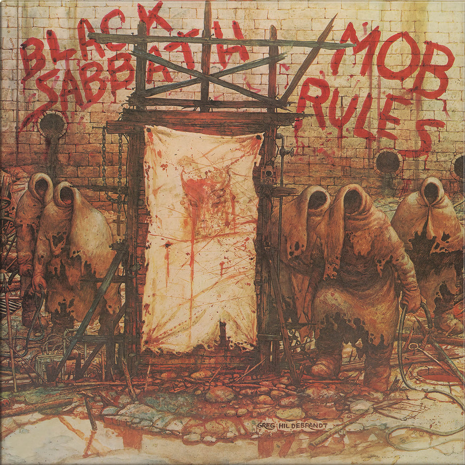 Black Sabbath Mob Rules album cover, 40th anniversary deluxe 2LP gatefold, heavy metal vinyl 