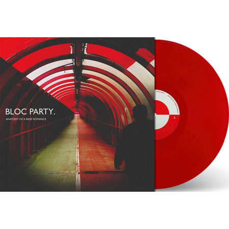 Bloc Party Anatomy of a Brief Romance packshot of Indie Exclusive 140g recycled red vinyl LP with printed inner sleeve