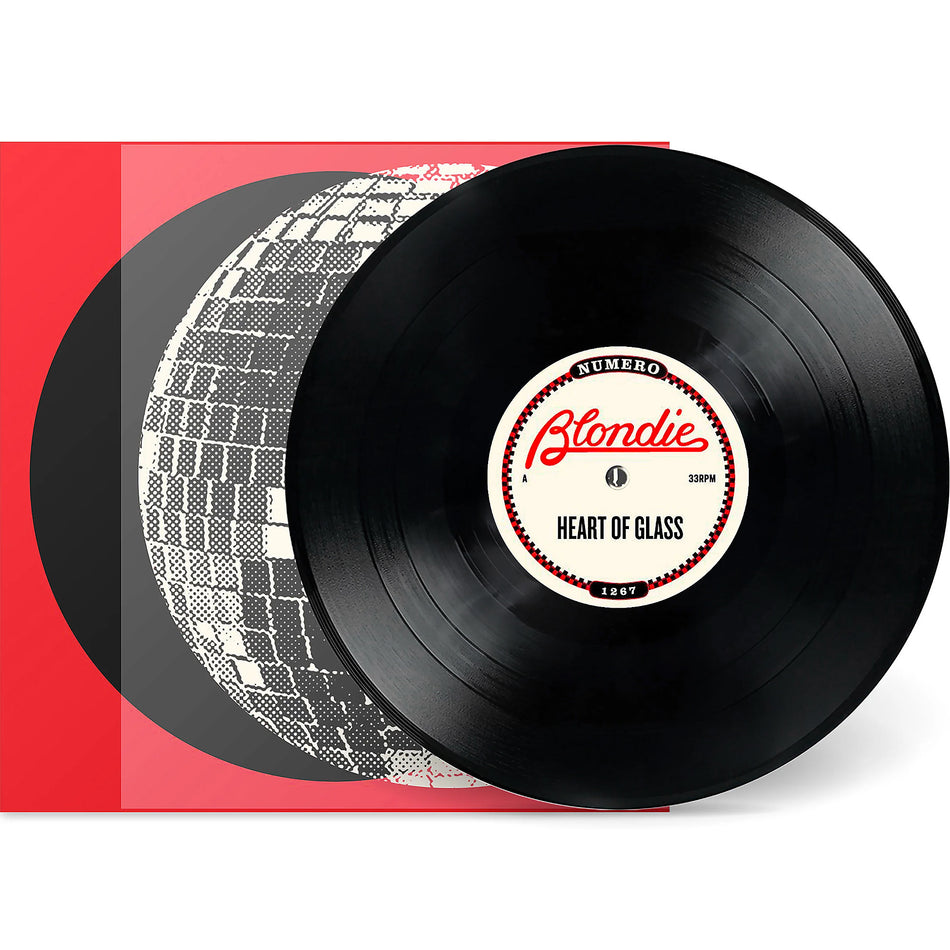 Blondie - Heart of Glass packshot, 12-inch vinyl single pressing, disco dance tracks