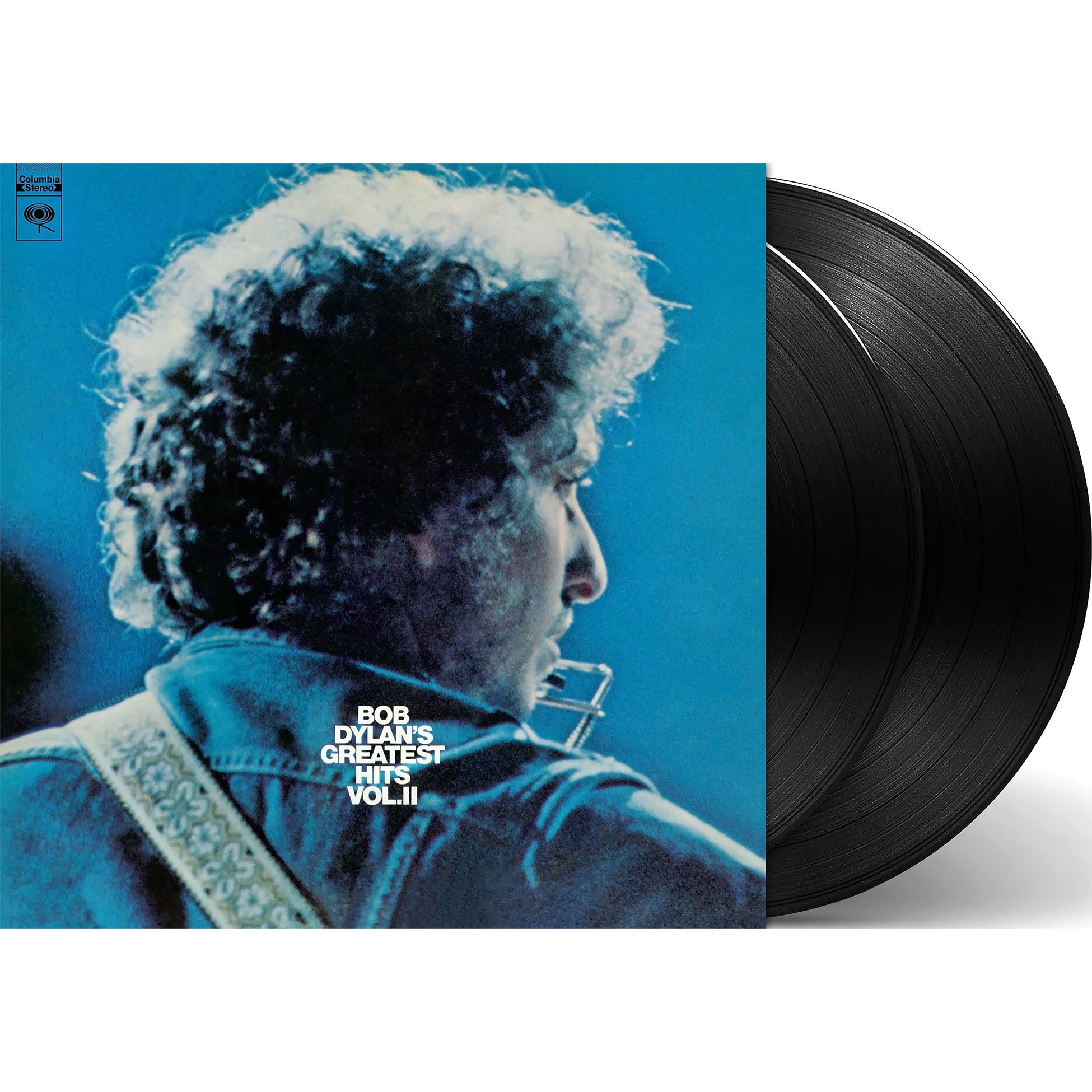 Bob Dylan Greatest Hits Vol. II vinyl record packshot 2LP black vinyl 21 tracks 5x Platinum