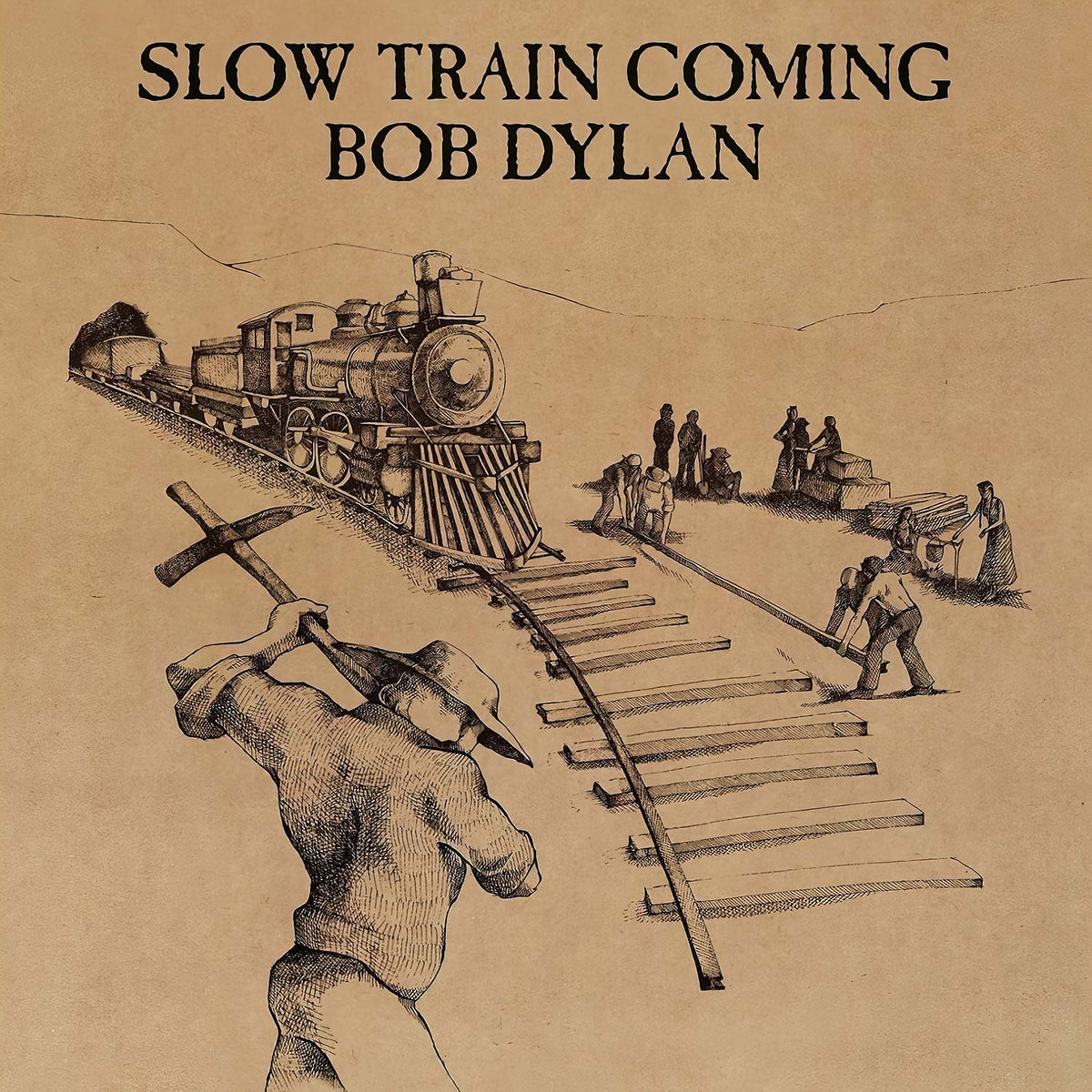 Bob Dylan - Slow Train Coming album cover, black vinyl LP, original jacket – featured release at ToucanRecords.com