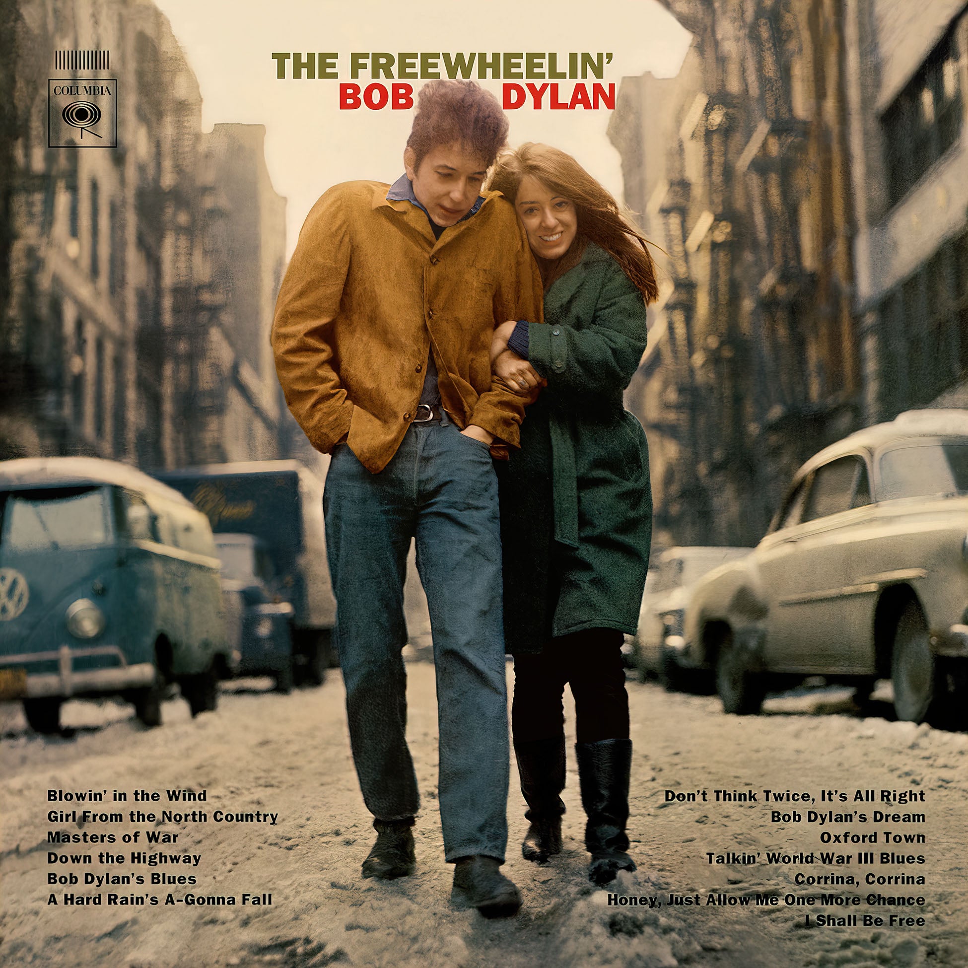 Bob Dylan The Freewheelin Bob Dylan album cover black vinyl LP