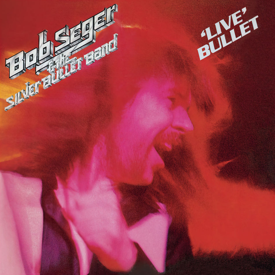 Bob Seger, Silver Bullet Band, Live Bullet, Indie Exclusive, 2 LP, Limited Edition, Orange & Red Swirl, Colored Vinyl, orange vinyl, cover art, cover, vinyl,