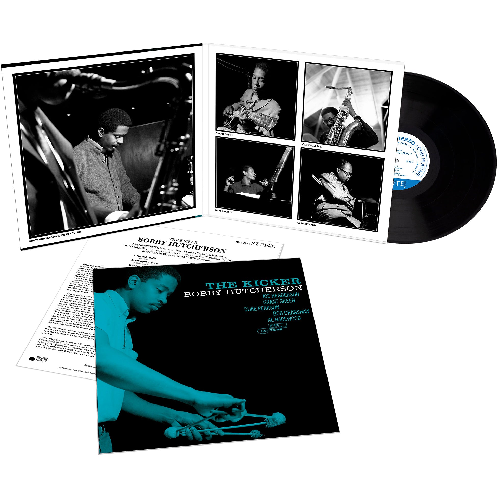 bobby hutcherson, the kicker, packshot 2, gatefold, album cover, album art, blue note, tone poet, tone poet series, cover, vinyl