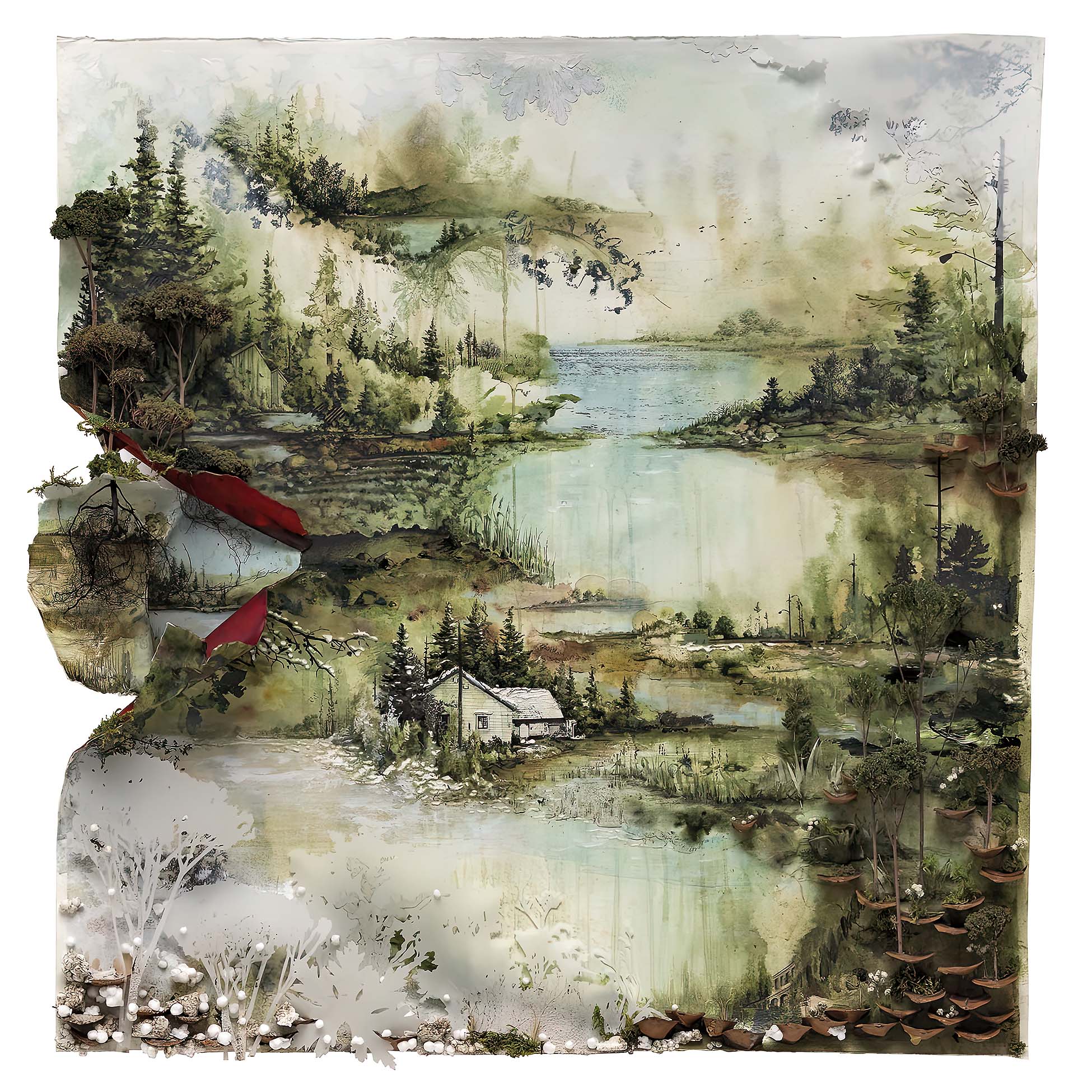 Bon Iver, Bon Iver Bon Iver, Black Vinyl, cover, album, album art, vinyl