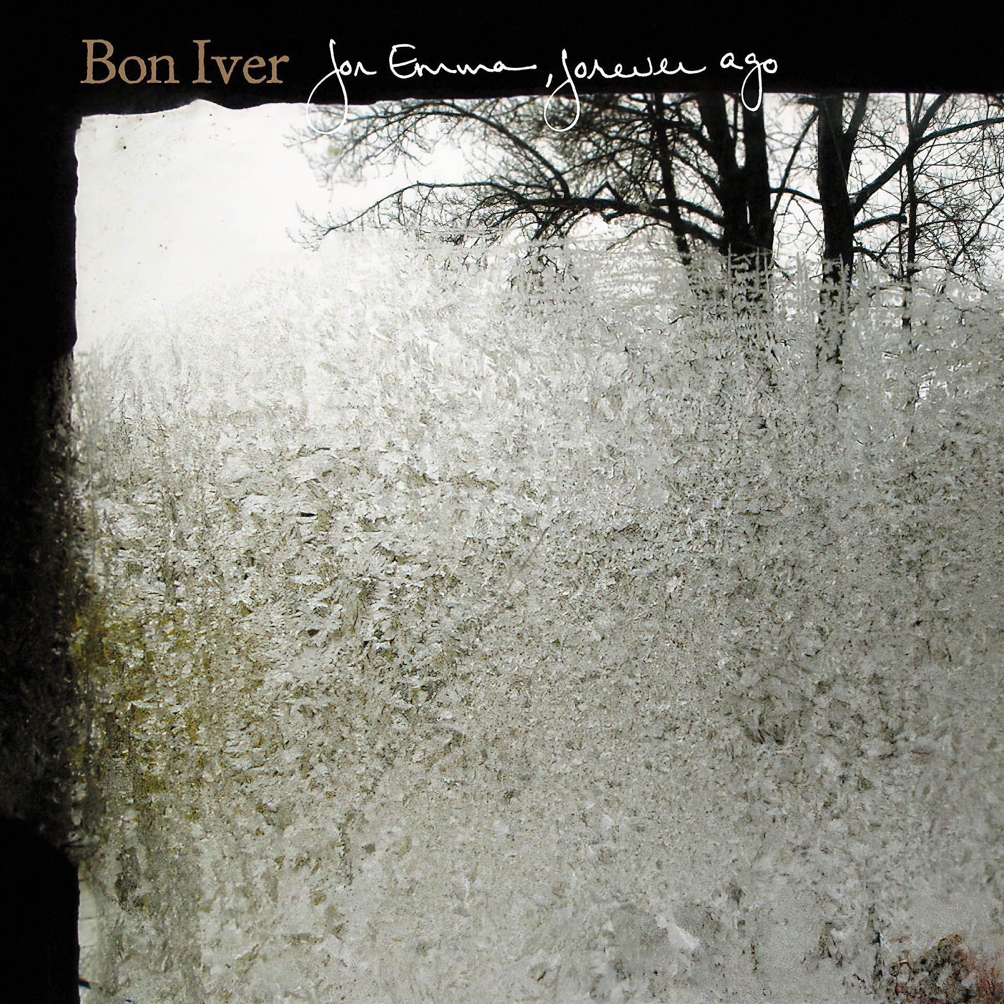 Bon Iver - For Emma, Forever Ago album cover, black vinyl edition, intimate singer-songwriter classic